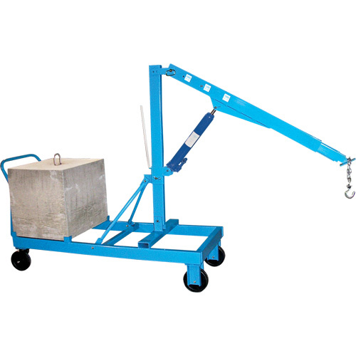 Muscle Mate 600-10 Floor Cranes - Reverse Boom, 8' Lift, 1000 lbs. (0.5 tons), 57" Arm, 78" H-(Each)