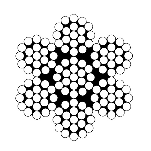 Ben-Mor 012619GEIPS Aircraft Cables, 100' (30.48 m) x 1/2", 20700 lbs. (10.35 tons), Galvanized-(Spool)