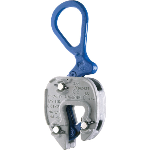 Campbell 6423005 GX Lifting Clamps GX Lifting Clamps, 2000 lbs. (1 tons), 1/16" - 3/4" Jaw Opening - Each