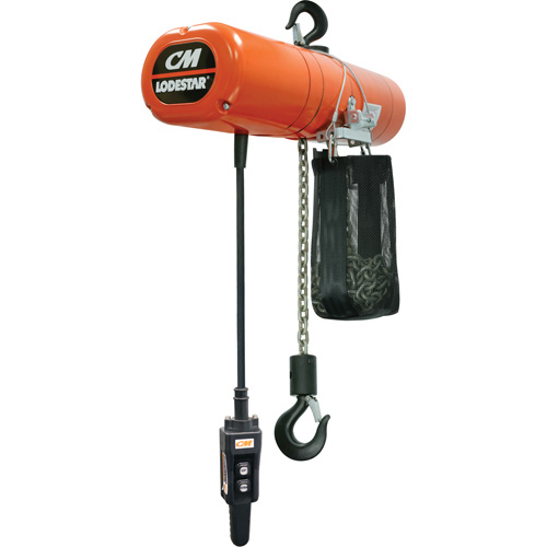 Columbus Mckinnon 9250NH Lodestar Electric Chain Hoists, 10' Lift, 2000 lbs. (1 tons) Capacity, 32 FPM-(Each)
