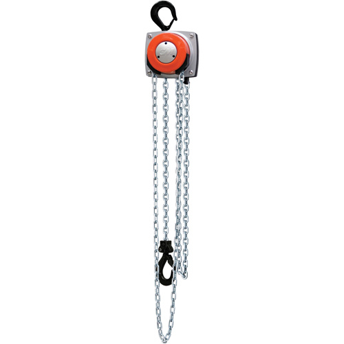Columbus Mckinnon C5623A Hurricane 360° Chain Hoist Hurricane 360° Chain Hoist, 10' Lift, 1000 lbs. (0.5 tons) Capacity, Steel Chain - Each