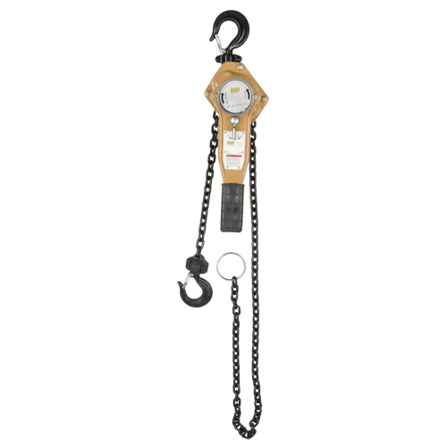 Vanguard Steel 38550507E Heavy Duty Gold Series Lever Chain Hoist Heavy Duty Gold Series Lever Chain Hoist, 5' Lift, 1500 lbs. (0.75 tons) Capacity, Alloy Steel Chain - Each