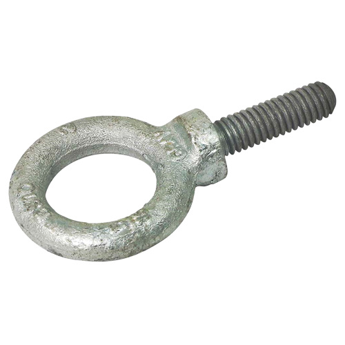 Gray Tools 88710 Eye Bolt Eye Bolt, 1-7/16" Dia., 1-1/8" L, Galvanized, 1200 lbs. (0.6 tons) Capacity - Each