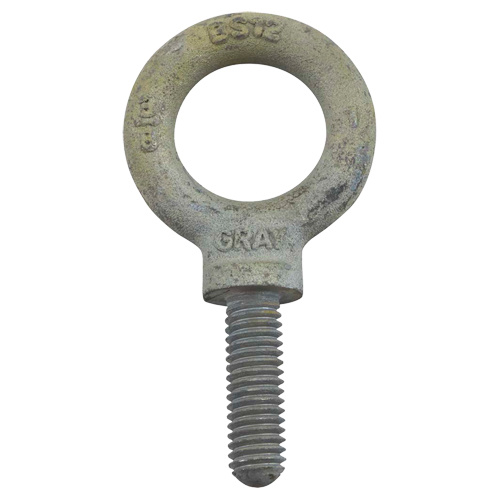 Gray Tools BS36 Eye Bolt Eye Bolt, 4-1/16" Dia., 2-3/4" L, Uncoated Natural Finish, 17000 lbs. (8.5 tons) Capacity - Each