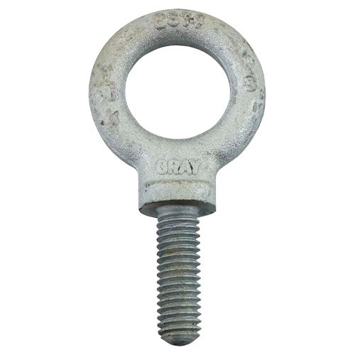 Gray Tools 88714 Eye Bolt Eye Bolt, 1-13/16" Dia., 1-3/8" L, Galvanized, 2000 lbs. (1 tons) Capacity - Each