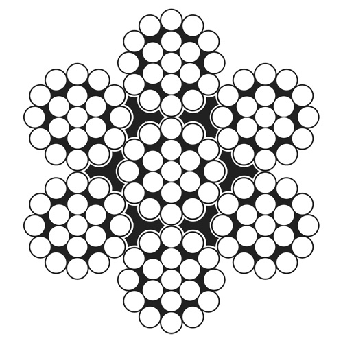 Vanguard Steel 2703 0006 Wire Rope Cable Wire Rope Cable, 100' (30.5 m) x 3/32", 1000 lbs. (0.5 tons), Galvanized - Spool