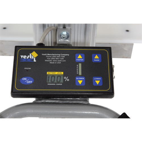 Vestil PEL-88A-D3 Quick Lift Stacker Quick Lift Stacker, Electric Operated, 175 lbs. Capacity, 57" Max Lift - Each