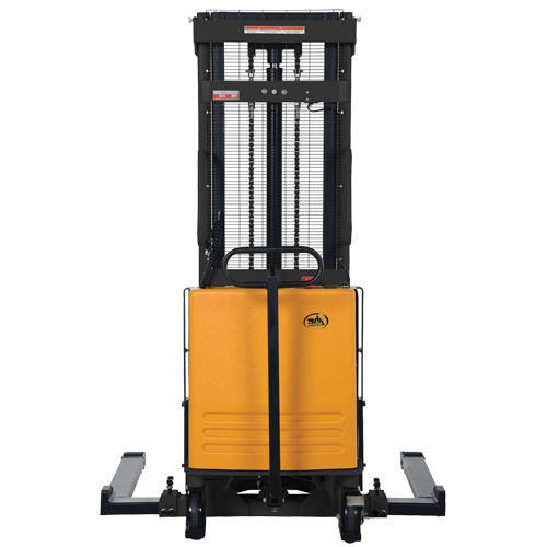 Vestil SL-118-AA Fork Lift Stacker Fork Lift Stacker, Electric Operated, 2000 lbs. Capacity, 118" Max Lift - Each