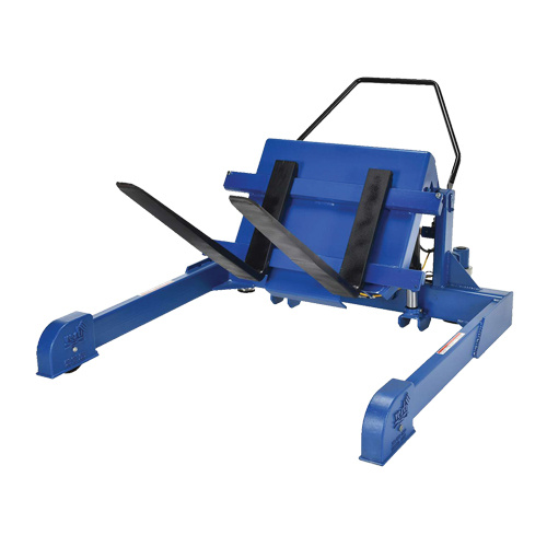 Vestil TMS-40-AIR Straddled Ergonomic Tilter Straddled Ergonomic Tilter, 90° Tilt, 4000 lbs. Capacity, 72-13/16" L x 57-1/4" W x 29-1/4" H - Each