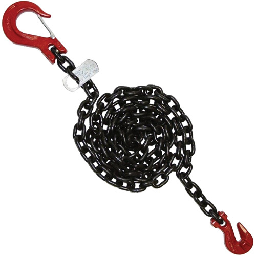 Vanguard Steel SGS8058120 Chain Sling Chain Sling, Grade 80 Chain, Single Legs, Grab & Slip Hooks, 5/8" x 10' - Each