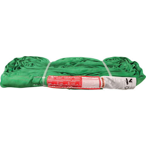 Campbell SL60X12CMS Polyester Round Sling Polyester Round Sling, Green, 12' L, 6000 lbs. Vertical Load - Each