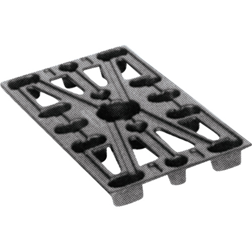 Valleycraft Z84976A3 Plastic Pallets Plastic Pallets, 4-Way Entry, 24" L x 12" W x 1-1/2" H - Each