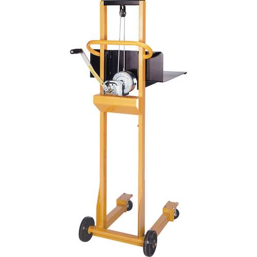 Lift-Rite E100LY00-000 Easy-Lift Platform Lift Stacker, Hand Winch Operated, 500 lbs. Capacity, 52" Max Lift-(Each)