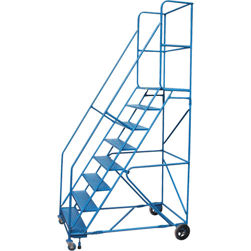 KLETON CSA-Certified Rolling Step Ladder with Locking Step CSA-Certified Rolling Step Ladder with Locking Step, 8 Steps, 30" Step Width, 72" Platform Height, Steel - Each
