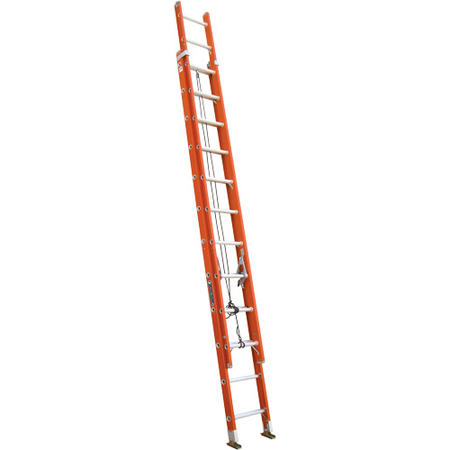 Louisville Ladder FE3224 Industrial Heavy-Duty Extension Ladders, 300 lbs. Cap., 21' H, Grade 1A-(Each)
