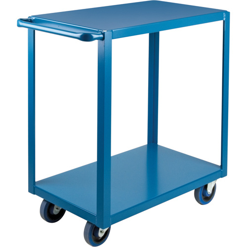 KLETON MB444 Heavy-Duty Shelf Carts, 2 Tiers, 18" W x 36" H x 33" D, 1200 lbs. Capacity-(Each)