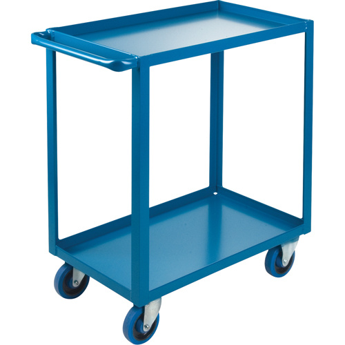 KLETON MB445 Heavy-Duty Shelf Carts, 2 Tiers, 18" W x 36" H x 33" D, 1200 lbs. Capacity-(Each)