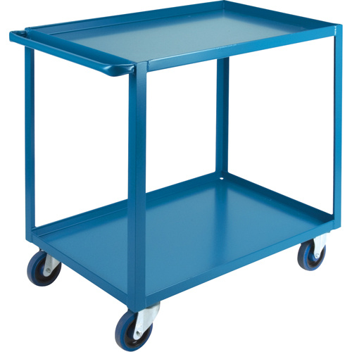 KLETON MB447 Heavy-Duty Shelf Carts, 2 Tiers, 24" W x 36" H x 39" D, 1200 lbs. Capacity-(Each)