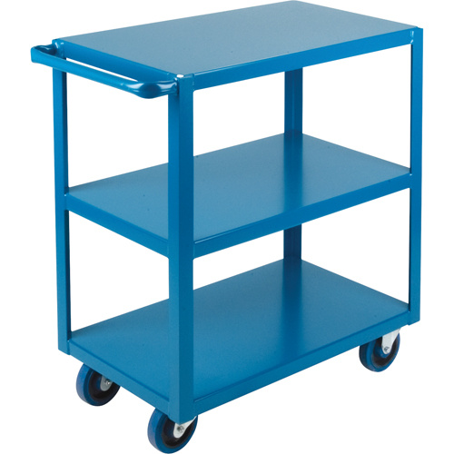 KLETON MB455 Heavy-Duty Shelf Carts, 3 Tiers, 18" W x 36" H x 33" D, 1200 lbs. Capacity-(Each)