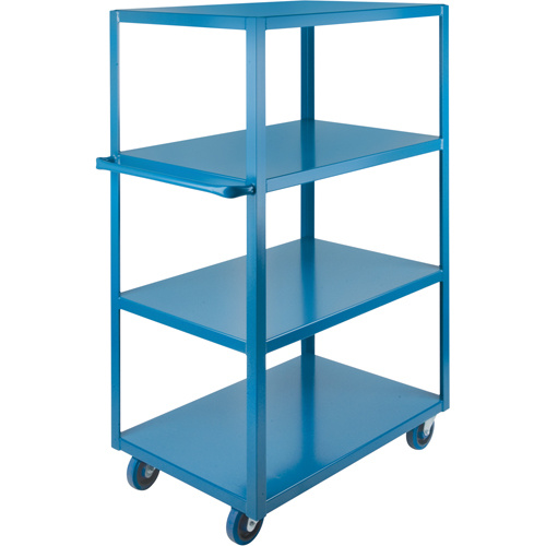 KLETON MB467 Heavy-Duty Shelf Cart, 4 Tiers, 18" W x 61" H x 30" D, 1200 lbs. Capacity-(Each)