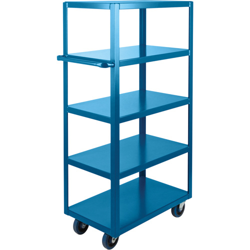 KLETON MB473 Heavy-Duty Shelf Cart, 5 Tiers, 18" W x 61" H x 30" D, 1200 lbs. Capacity-(Each)
