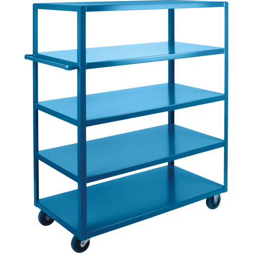KLETON MB475 Heavy-Duty Shelf Cart, 5 Tiers, 24" W x 61" H x 36" D, 1200 lbs. Capacity-(Each)