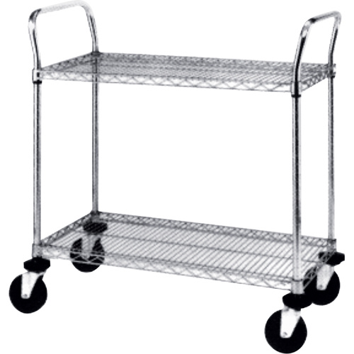 Metropolitan Wire 2SPN33DC Heavy-Duty Utility Carts Heavy-Duty Utility Carts, Chrome Plated, 18" x 39" x 36", 900 lbs. Capacity - Each