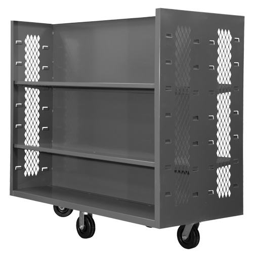 Durham Manufacturing EX-3060-2SC-6PH-95 Wire Shelf Cart Wire Shelf Cart, Steel, 30" x 54" x 60", 1500 lbs. Capacity - Each