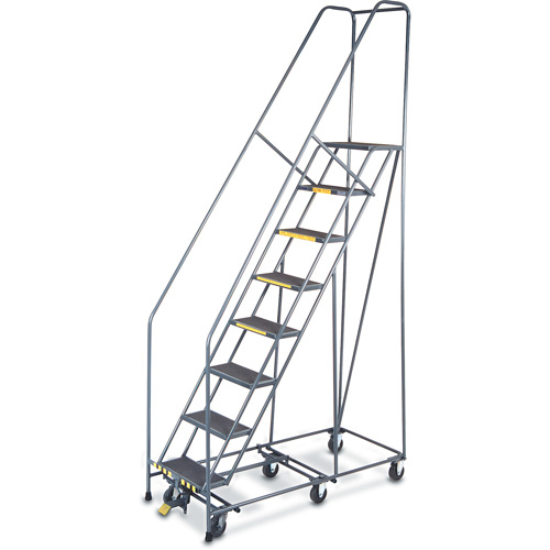Ballymore CAL-PIP-8-R All Directional Ladders, 8 Steps, 16" Step Width, 80" Platform Height, Steel-(Each)