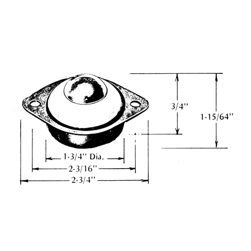 Can Am OTSF4230 Steel Ball Transfers Steel Ball Transfers - Each