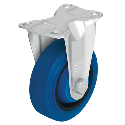 Blickle BK-POEV 126K-3-SB Non Marking Caster Non Marking Caster, Rigid, 5" (127 mm), Rubber, 350 lbs. (158.8 kg.) - Each