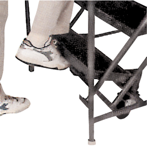 Ballymore CAL-HDS-10-R Slope Rolling Ladder, 10 Steps, Anti-Skid, 50° Incline, 100" High-(Each)