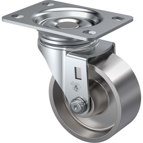 Algood S1933-A27D-SS Light-Duty Caster Light-Duty Caster, Swivel, 3" (76 mm), Steel, 250 lbs. (113 kg.) - Each