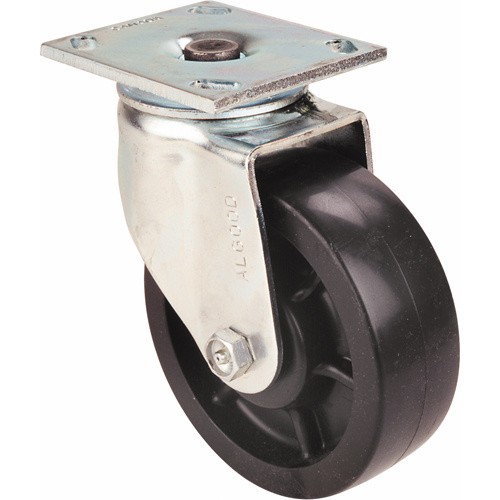 Algood RE6543-A38F-SS-RB Heavy-Duty EMaxx Kingpin Caster Heavy-Duty EMaxx Kingpin Caster, Rigid, 4" (101.6 mm), Steel, 700 lbs. (317 kg.) - Each