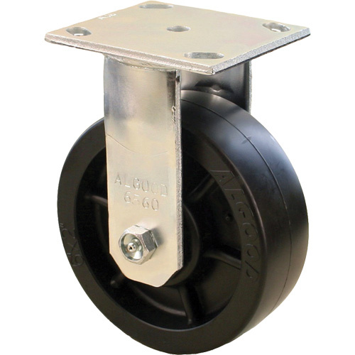 Algood RE6563-A38H-ALT-RB Heavy-Duty EMaxx Kingpin Caster Heavy-Duty EMaxx Kingpin Caster, Rigid, 6" (152.4 mm), Plastic/Nylon, 1150 lbs. (521 kg.) - Each