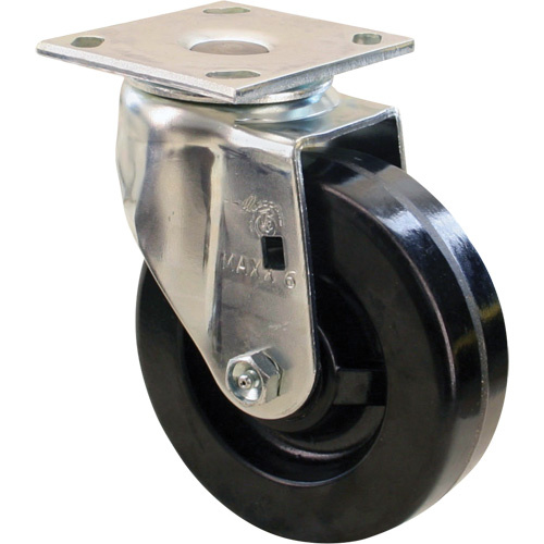 Algood SE6563-A38H-PH-RB Heavy-Duty EMaxx Kingpin Caster Heavy-Duty EMaxx Kingpin Caster, Swivel, 6" (152.4 mm), Phenolic, 1200 lbs. (544.3 kg.) - Each