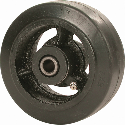 Algood W-7004-MR-RB Mold-on Rubber Wheel Mold-on Rubber Wheel, 4" (102 mm) Dia. x 2-1/2" (63.5 mm) W, 400 lbs. (181 kg.) Capacity - Each