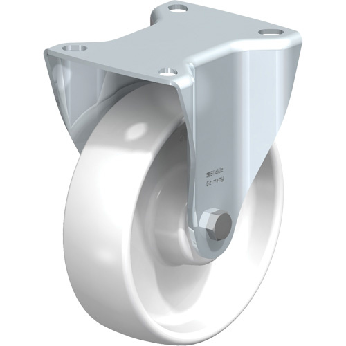 Blickle B-PO 125R White Caster, Rigid, 5" (127 mm), Polyamide, 275 lbs. (125 kg.)-(Each)