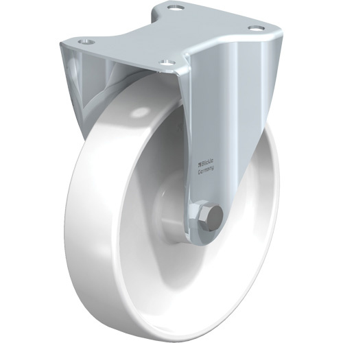 Blickle B-PO 200R White Caster, Rigid, 8" (203.2 mm), Polyamide, 440 lbs. (199.58 kg.)-(Each)