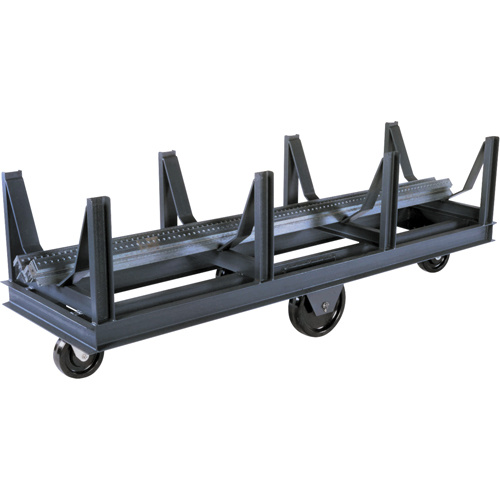 Durham Manufacturing BCT-2896-10K-95 Bar Cradle Truck, 96" L x 28" W x 29" H, 10000 lbs. Capacity, Phenolic Wheels-(Each)