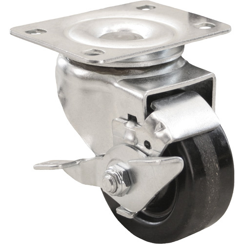 Algood S5033-A27D-PH-TLB General Purpose Caster General Purpose Caster, Swivel with Brake, 3" (76 mm), Phenolic, 400 lbs. (181 kg.) - Each