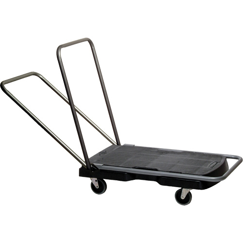 Rubbermaid FG440100BLA Triple™ Trolleys Triple™ Trolleys, 32-1/2" L x 20-1/2" W, 500 lbs. Cap., Rubber Wheels - Each