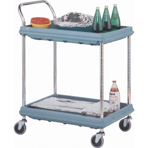 Metropolitan Wire BC2030-2DG Deep Ledge Utility Cart Deep Ledge Utility Cart, 2 Tiers, 21" x 41" x 33", 400 lbs. Capacity - Each