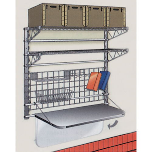 Metropolitan Wire 1848BR Chrome Wire Bright Shelf, 48" W x 18" D-(Each)