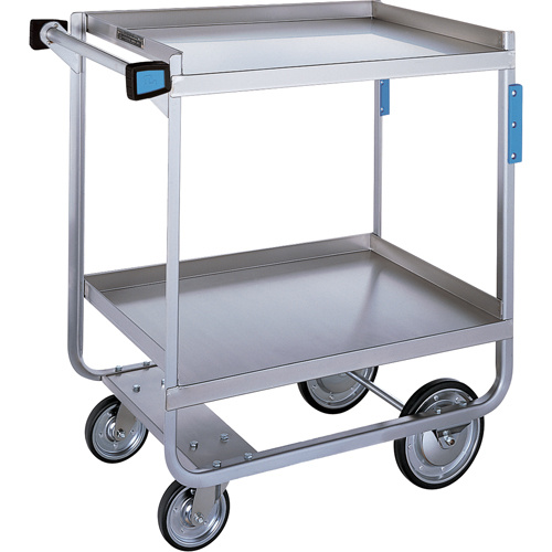 Lakeside Material Handling 721 Heavy-Duty U Frame Carts, 2 Tiers, 19-3/8" W x 34-1/2" H x 32-5/8" D, 700 lbs. Capacity-(Each)