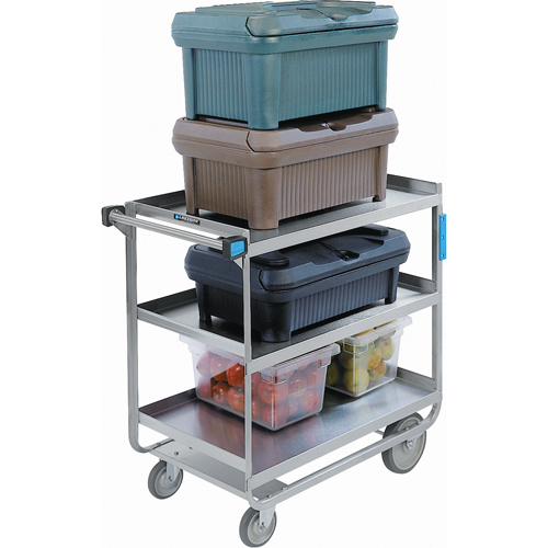 Lakeside Material Handling 722 Heavy-Duty U Frame Carts, 3 Tiers, 19" W x 34-1/2" H x 33" D, 700 lbs. Capacity-(Each)
