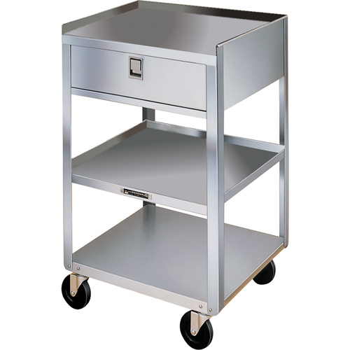 Lakeside Material Handling 356 Stainless Steel Equipment Stands, 300 lbs. Capacity, Stainless Steel, 16-3/4" x W, 30-1/8" x H, 18-3/4" D, 1 Drawers-(Each)