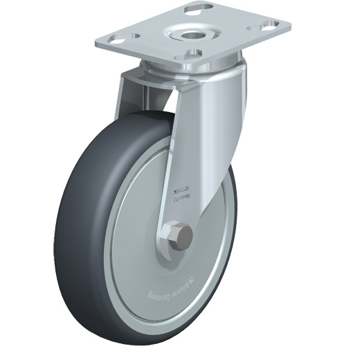 Blickle LKPA-TPA 126KF Caster Caster, Swivel, 5" (127 mm), Thermoplastic Rubber, 220 lbs. (100 kg.) - Each