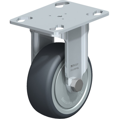 Blickle BKPA-TPA 80KF Caster, Rigid, 3-1/8" (79.5 mm), Thermoplastic Rubber, 130 lbs. (59 kg.)-(Each)