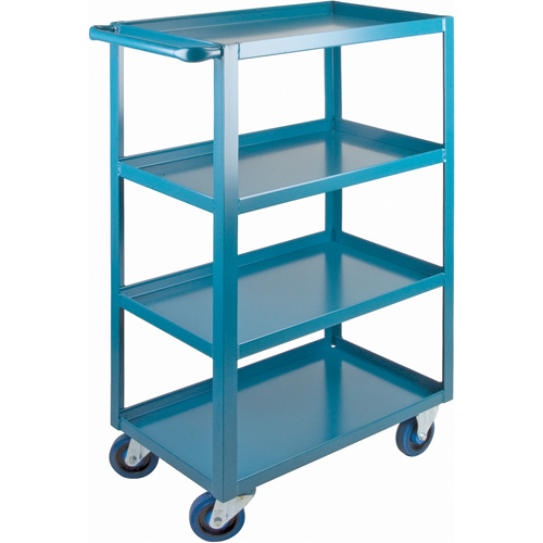 KLETON ML090 Heavy-Duty Shelf Carts, 4 Tiers, 18" W x 48" H x 33" D, 1200 lbs. Capacity-(Each)